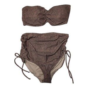 A Pea in the Pod Bikini Animal Print Maternity Swimwear Convertible NWT Medium